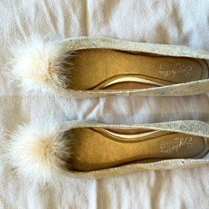Anthropologie Seychelles Size 10 Metallic Flats